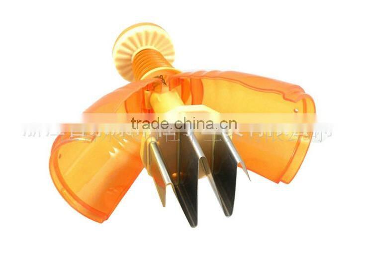 Stainless steel blades manual plastic vegetable chopper