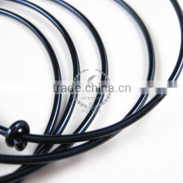 65mm diameter dark blue brass simple adjustable wiring bracelet for beading DIY jewelry supplies 1900047