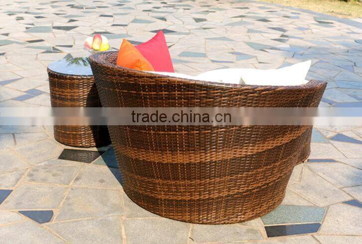 Outdoor Wicker Rattan Patio Sunbed Lounger Sofa Chair Furniture Set