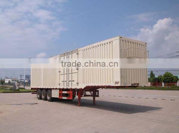 2015 best selling box/van type cargo semi trailer utility trailer