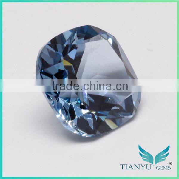 Wholesale Gem Processing Heat Resistant Aquamarine Blue Nano Spinel For Micro Pave Jewelry