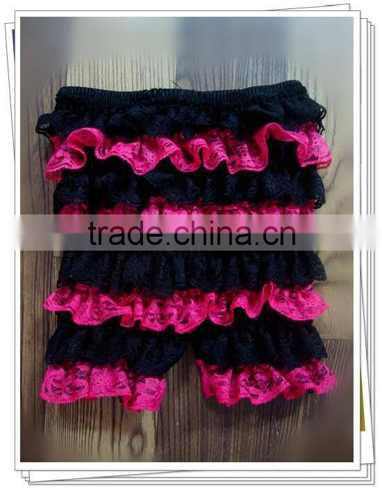 baby clothes kids ruffle shorts lace shorts wholesale baby shorts infant toddler clothes pants baby lace short pants hot pink