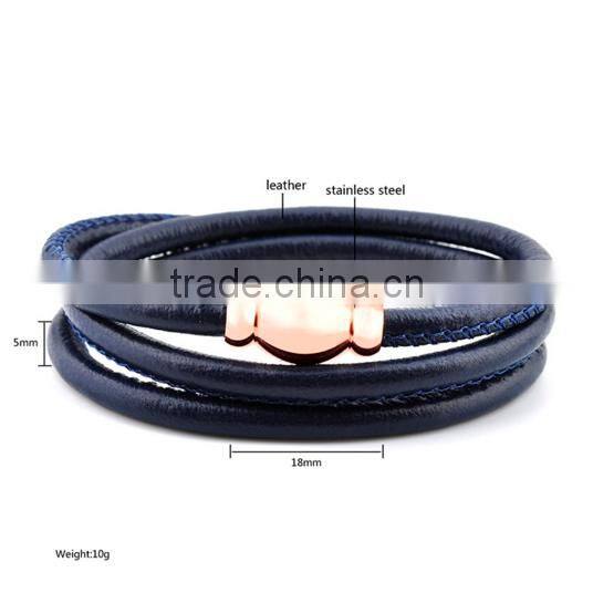 New Products 2016 Innovative Product Wrap Leather Bracelet Baseball