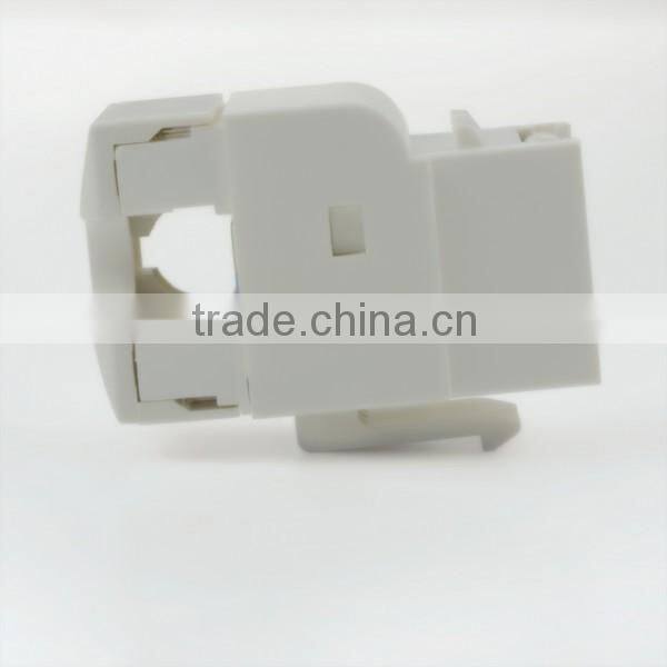 Cat 6 UL RoHS 180Degree UTP Modular Keystone Jack With Dust Door