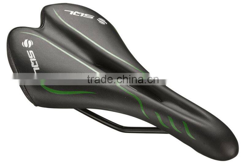 Top good quality leather bike saddle bicycle seat for road mountain bicycle
