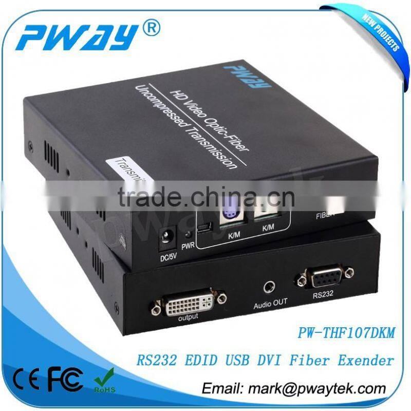 PW-THF107DKM Fiber Optic Extender DVI Signal LC Connector USB Fiber Converter