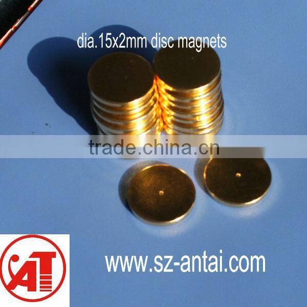 N35 round magnet D15X2mm for speakers