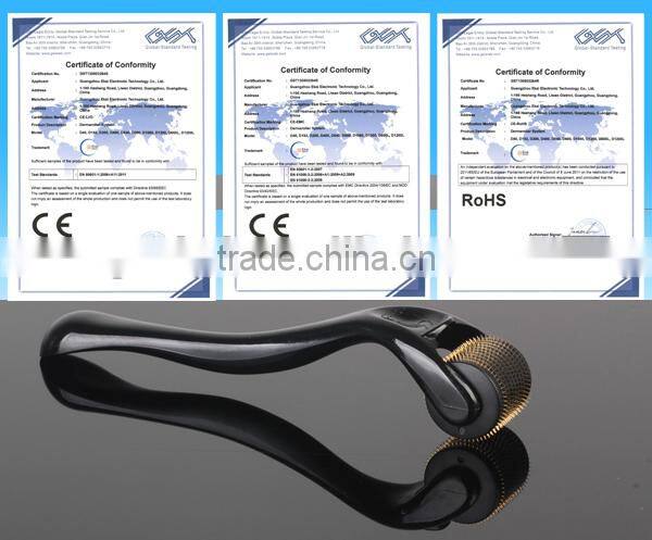 professional 540 Titanium alloy needle derma roller,derma roller mirconeedle skin roller, beauty roller scar treatment 1.5mm