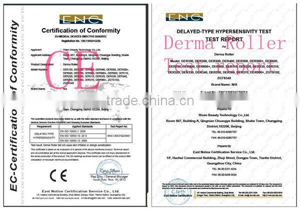 HOT!! derma roller 540 needles face derma roller with bottom price