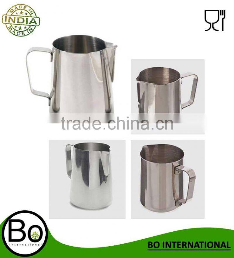 Stainless steel 18/8 milk pitcher SGS FDA wholesale milk pitcher