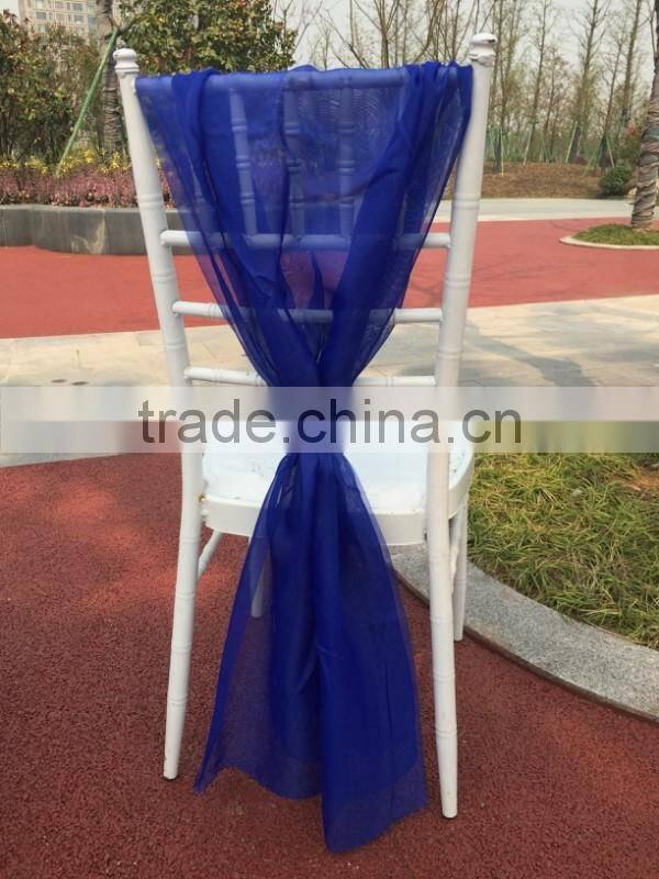 95cm organza red chair sashes wedding chair decoration