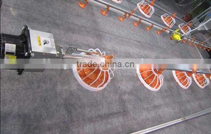 automatic feeding pan system for poultry farm equipment