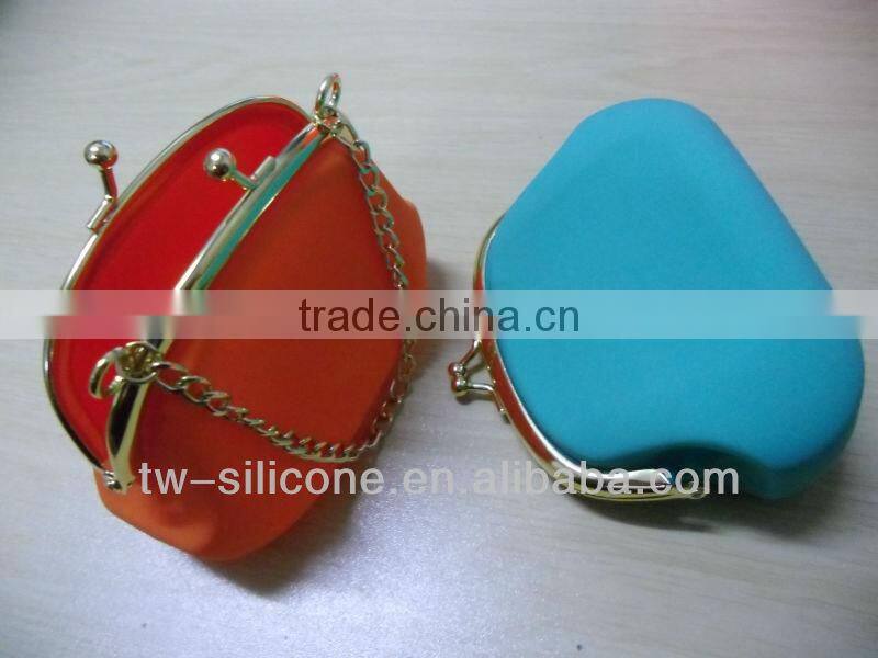 metal chain money purse ladies' silicone money bag varieties shopping money bag