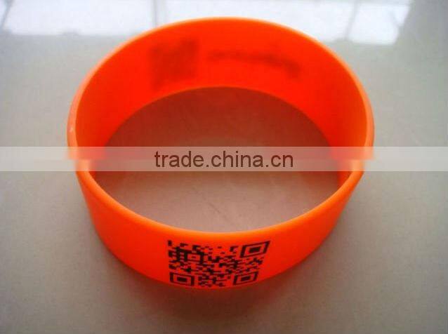 Hot New Products for 2014 Qr code Silicon bracelet QR Silicon Wristband
