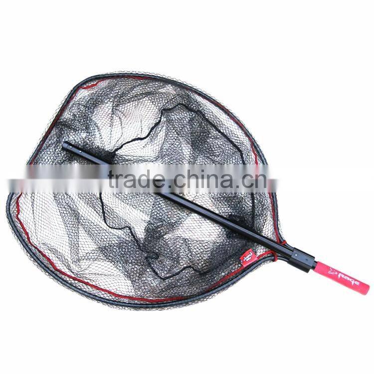 salmon trout rubber coated carbon material handle 2.5m length big fishing landing net
