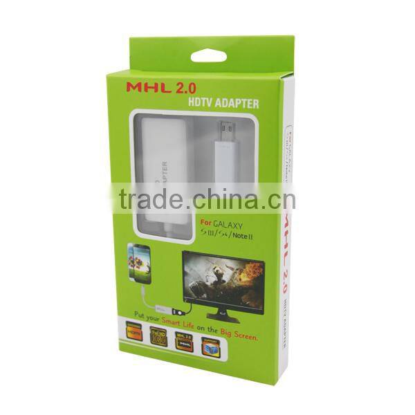 High quality mhl to hdmi converter for samsung galaxy s3 micro usb to hdmi mhl adapte
