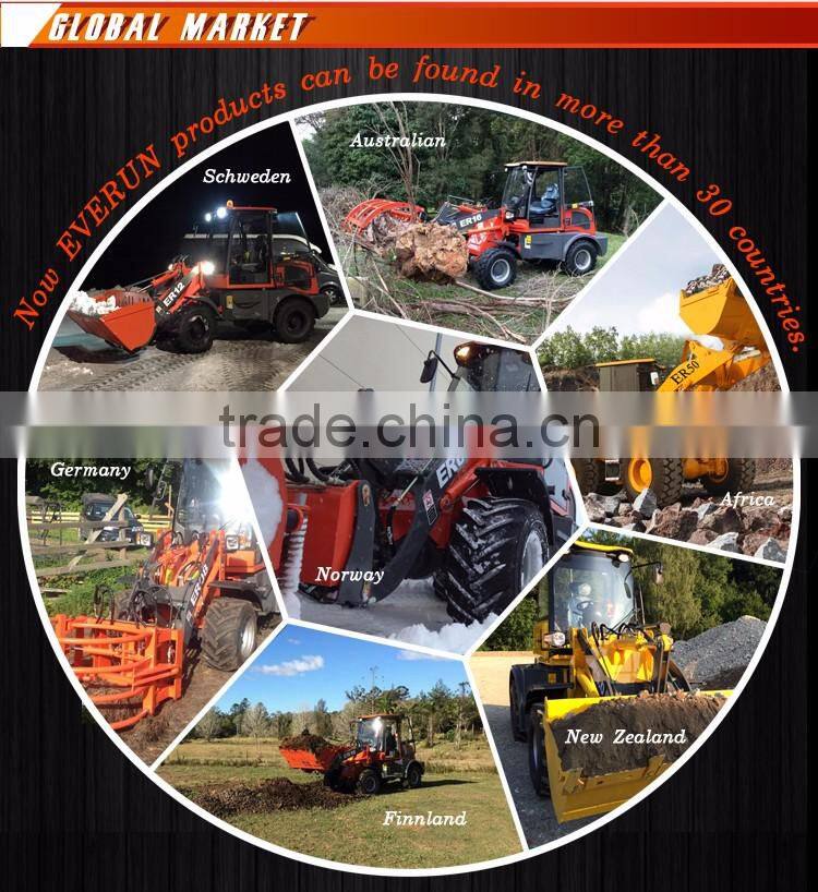 EVERUN Brand CE certificate multifunction 1.6Ton agricultural machine china loader