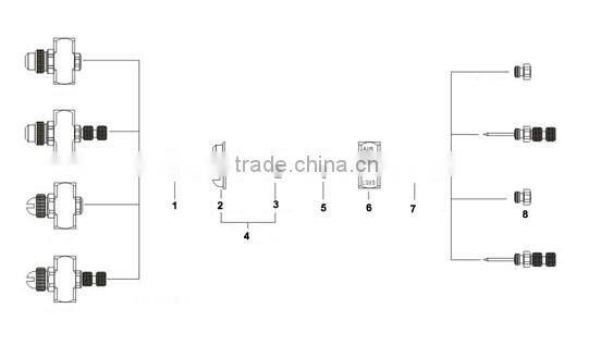 JN flat fan air atomizing spray nozzle