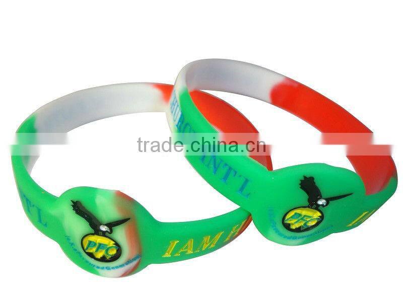 Many kinds of silicon wristband women and men custom silicone bracelet