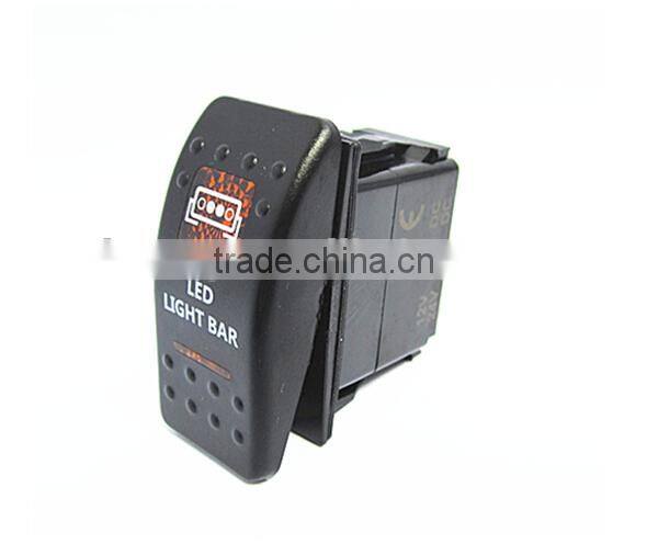 engraved waterproof Rocker Switch for car/motorcycle 12v/24v