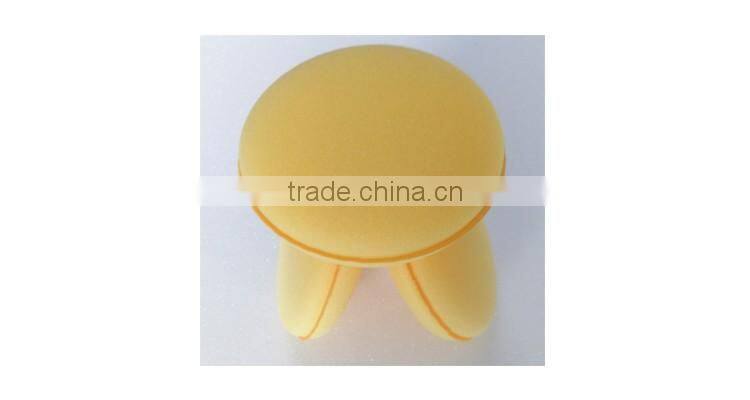 Promotional cheap car wax sponge , customized logo car wax applicator sponge