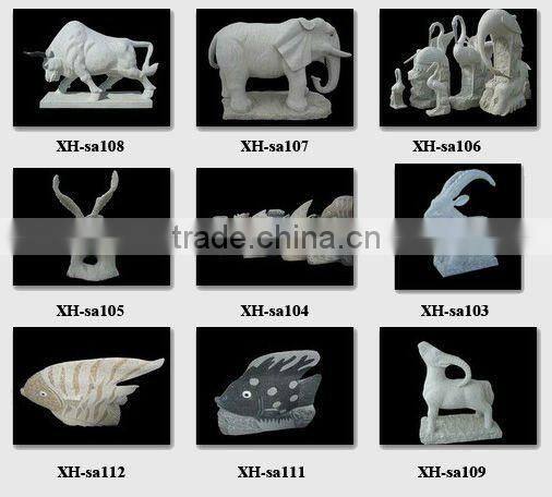 Fu dog statues on stone