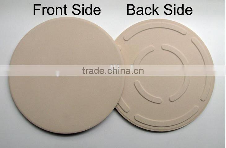 15 " round cordierite pizza baking stone with cutter