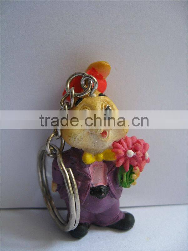 Cute rabbit 3D key chain wholesale