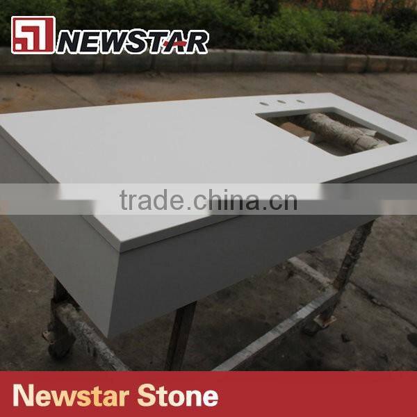 Newstar Pure white vanity tops and side splashes