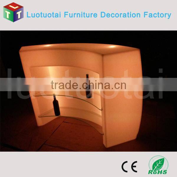 Recomte control Illuminated LED round bar counters design