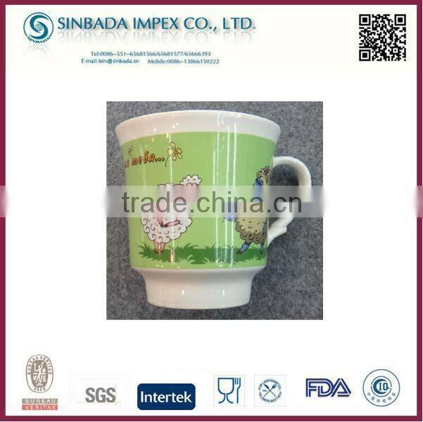 ceramic porcelain mugs with big decals