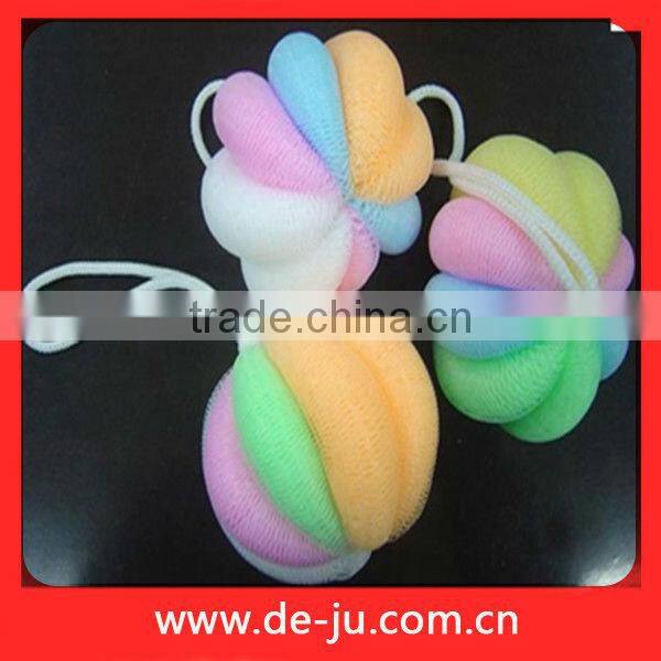 Light Green Flower Petaling Bath Sponge Loofah