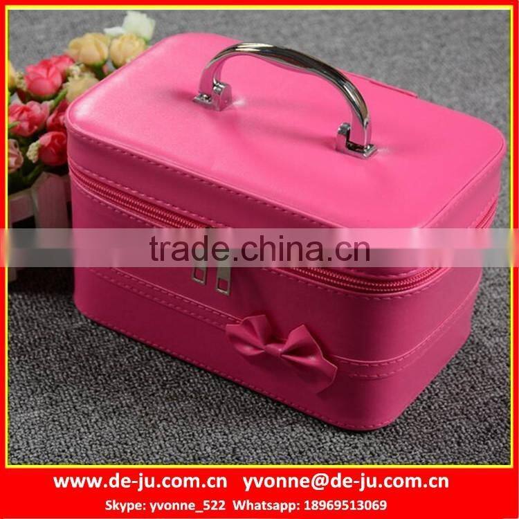 Two Layers Makeup Bags With Compartments