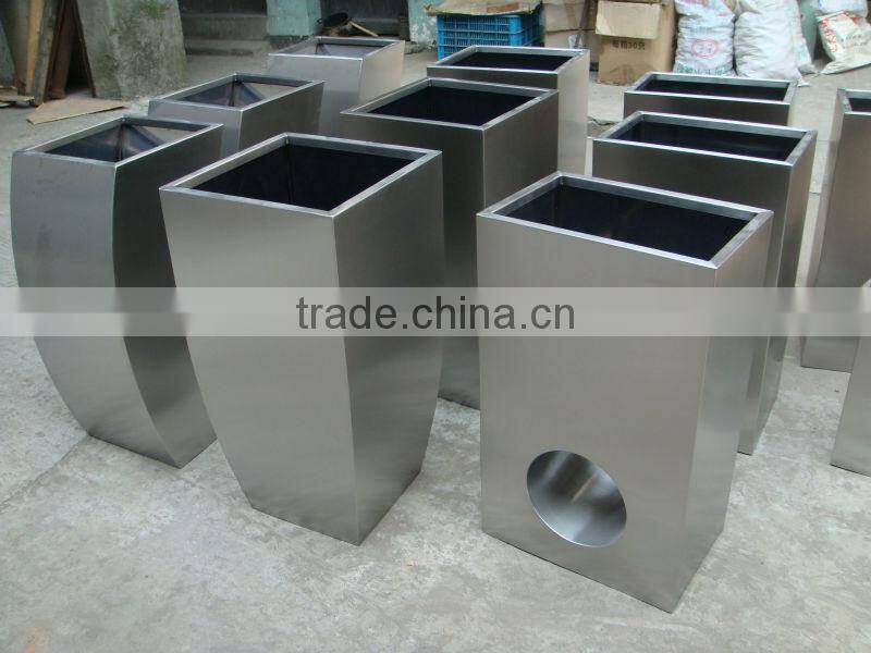FO-9017 Stainless Steel Flower Pot Garden Planter