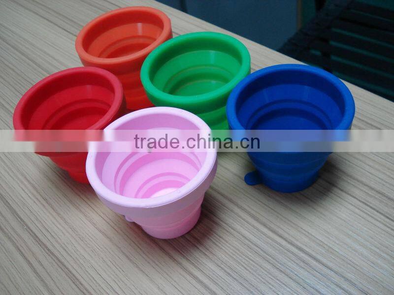 Dongguan mingsheng FDA/LFGB grade silicone folding cup