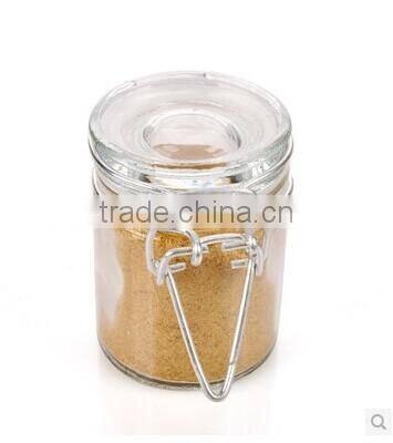 kitchen clear cylinder pepper glass jar with clamp lid