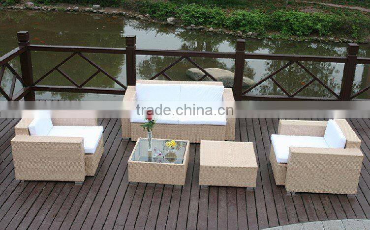 synthetic rattan furniture garden sofa set