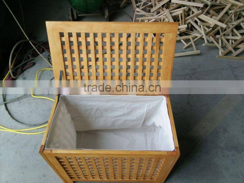 Factory direct supply Wooden laundry basket