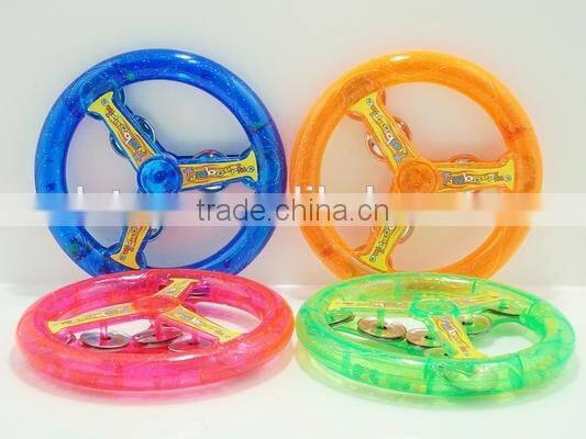 Plastic Round Tambourine Musical Instrument Toys plastic tambourine for kids