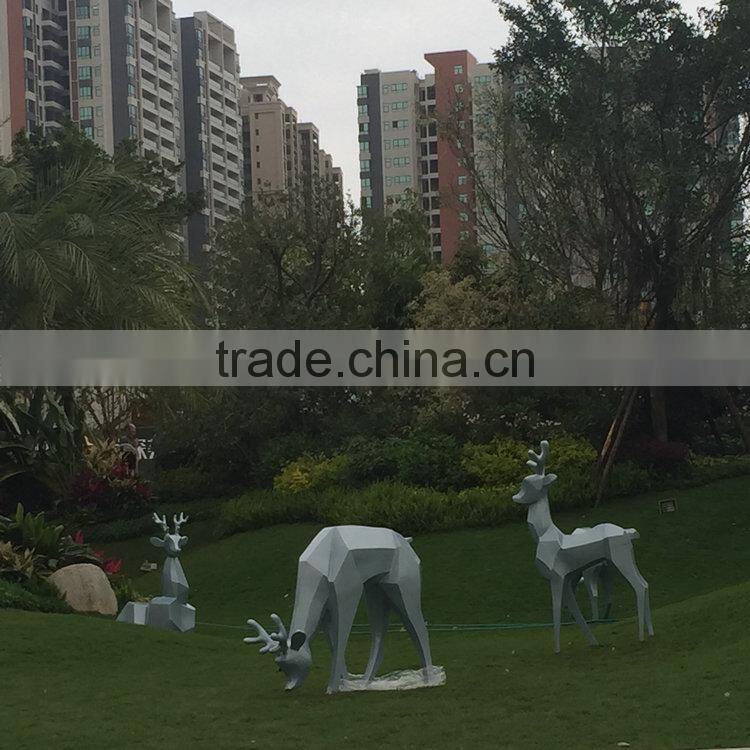FRP reindeer landscape sculpture
