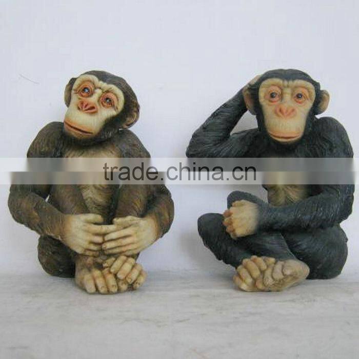 Polyresin monkey figure decoration