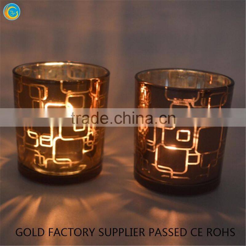 Maze design candle holder glass,candle warmer plug in