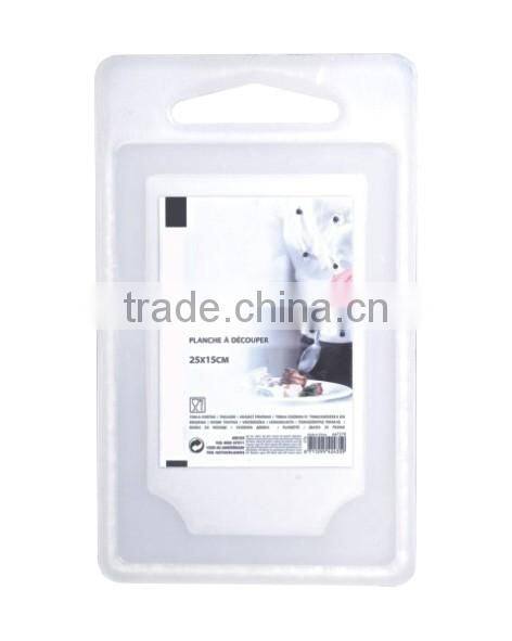 Useful rectangle plastic cutting board with handle
