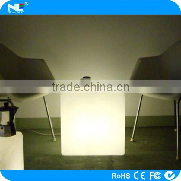 LED Cube Light, Rechargeable and Cordless Decorative Light with 16 RGB Colors and Remote Control, 16-Inch Cube