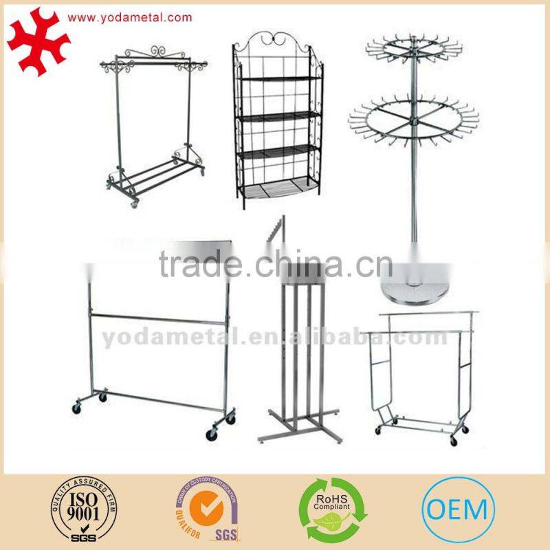 Metal hanging garment shop furniture clothing display racks