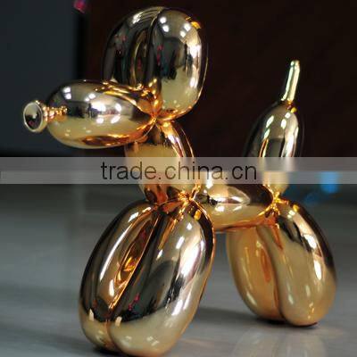 Hiagh quality crafts life fiberglass golden sheep head wall hanging statues for home decor