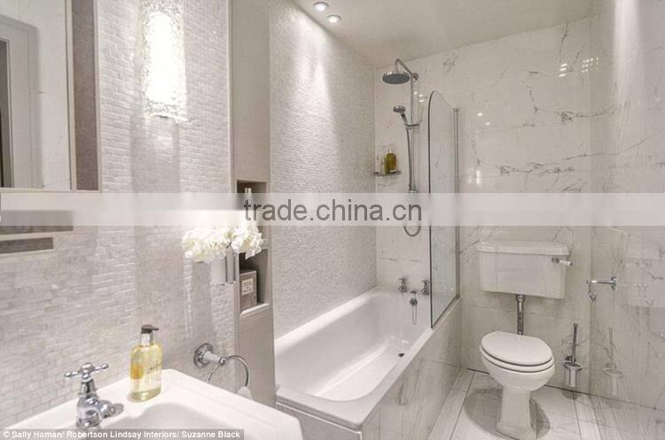 Cheapest floor decoration natural stone white floor marble tiles