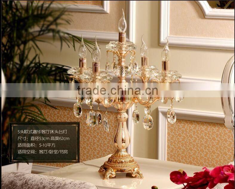 ZG108 Momoda luxury Crystal antique neoclassic home decoration bedroom living room table lamp Royal lighting