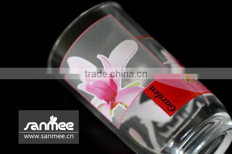 Garden Series Red Round Glass Cups