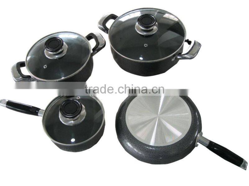 Aluminum non-stick cookware set